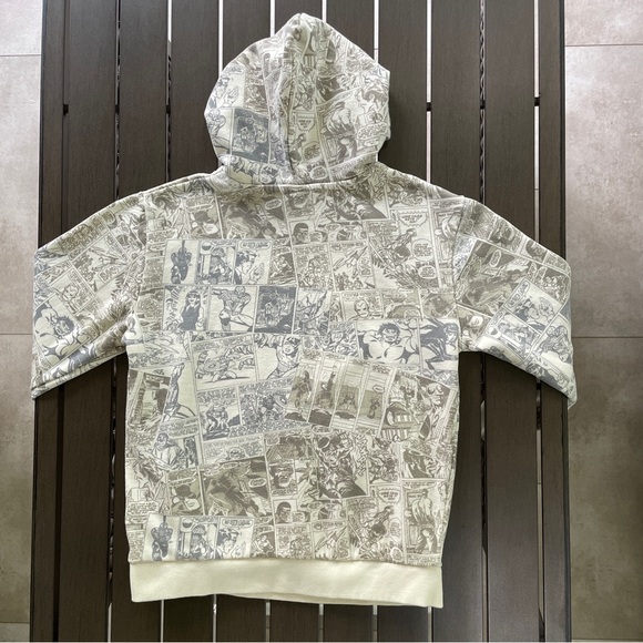MARVEL MARVEL COMICS COMIC STRIP HOODED HOODIE SWEATSHIRT!! - Picture 6 of 11